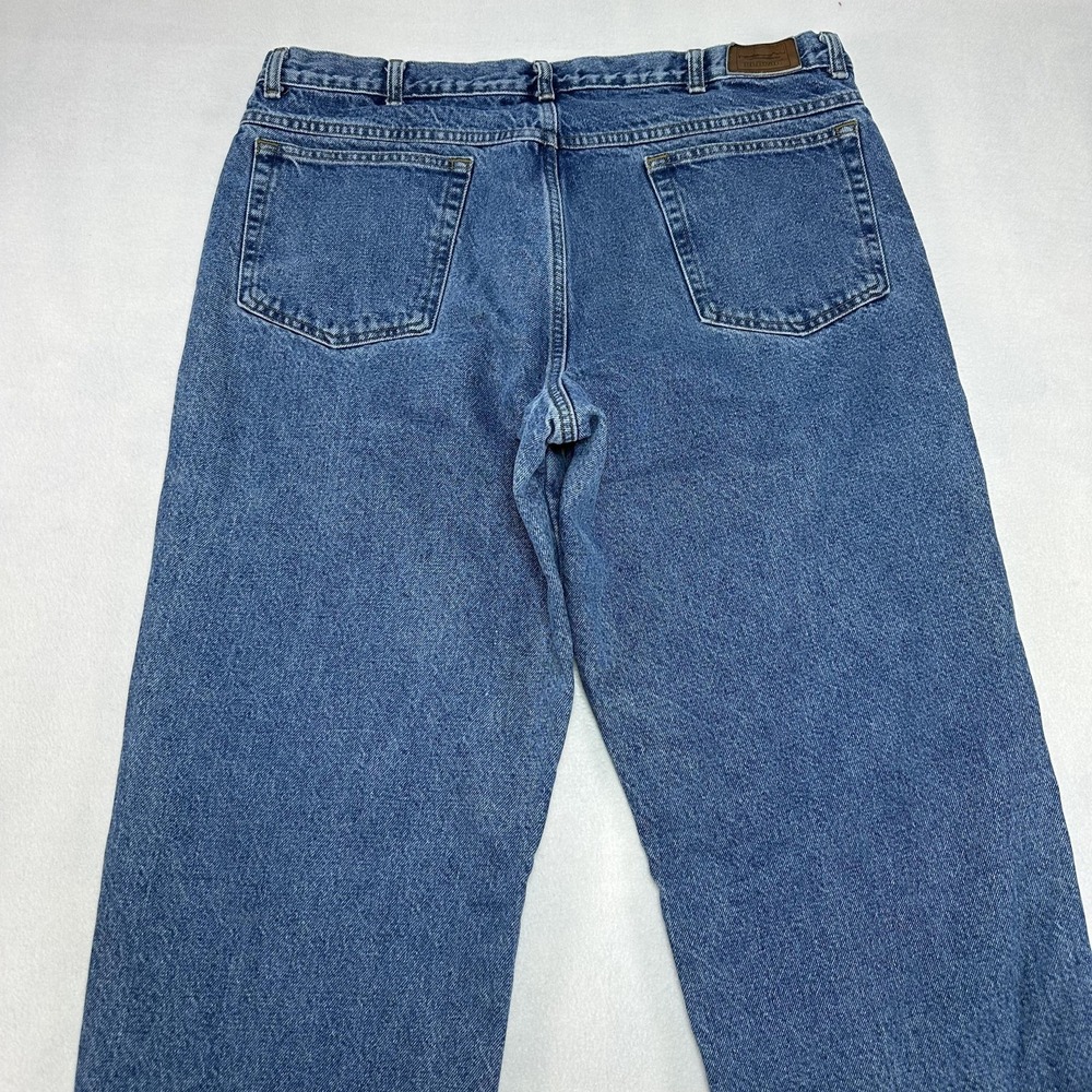 L.L. Bean Double L Jeans Mens 38x32 Blue Classic Fit Flannel Lined Denim heavy - Picture 7 of 11